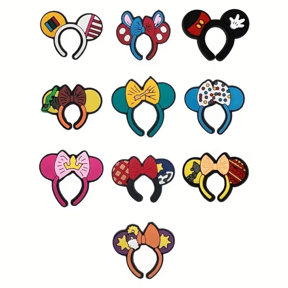 Minnie headband themed 10 piece shoe charms